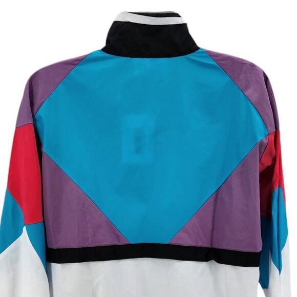 NWT Funny Guy Creation Retro Color Block Windbreaker Jacket Mens Small - Picture 4 of 9
